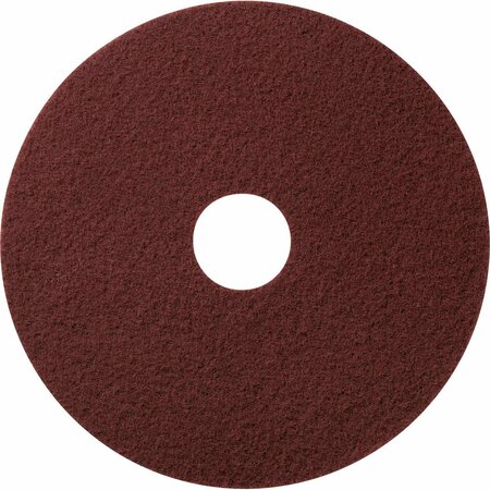 GLOBAL INDUSTRIAL 18in Stripping Pad, Maroon, 10PK 641290MRX